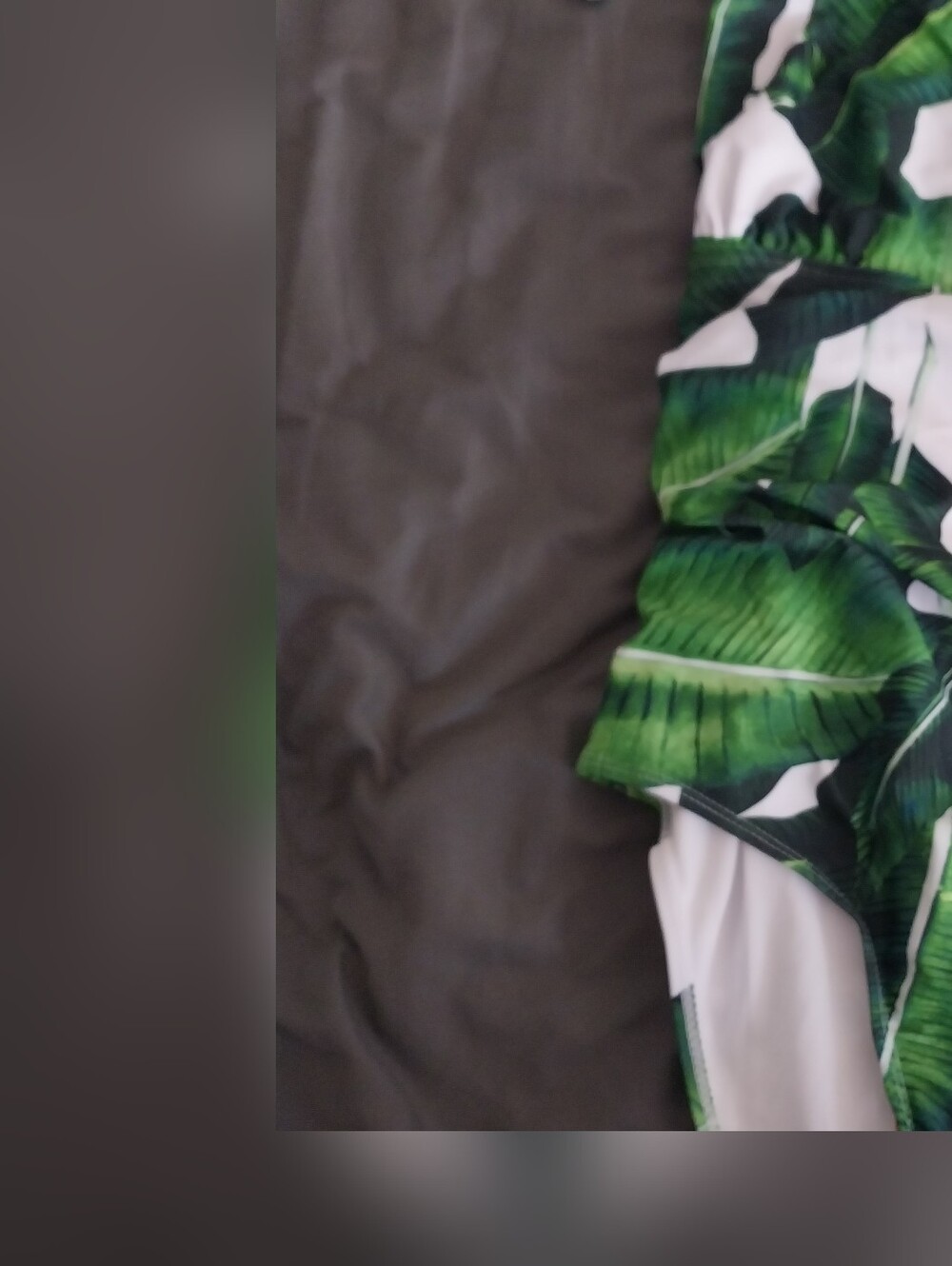 B2Prity Green Tropical Leaf One-Piece Swimwear NWT Size L